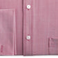 Camisa social masculina Tasso Elba com gola espinha de peixe, vermelha, tamanho 17x34-35