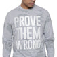 Camiseta camuflada masculina Sean John Prove Them Wrong, cinza, tamanho pequeno