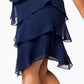 Vestido longo feminino plus size SL Fashions, vinho, tamanho 16W