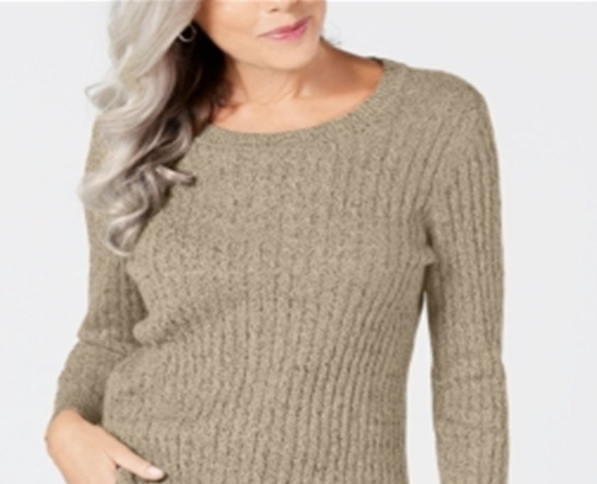 Karen Scott Suéter Feminino de Algodão e Malha Marrom Tamanho XS