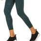 Leggings esportivas femininas Ideology com estampa animal, verde, tamanho médio