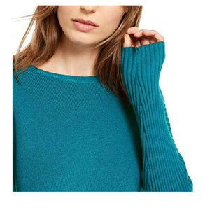 Eileen Fisher Women's Merino Wool Crew Neck Sweater Green Size XX-Small