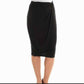 Saia Flare-Hem Feminina Bar III Preta Tamanho XS