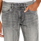 Calça jeans reta clássica Buffalo David Bitton Evan Denim Slim Masculina Cinza Tamanho 36/30