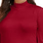 Blusa feminina plus size com decote careca e estampa estilo &amp; co, vermelha, tamanho 1X