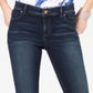 Calça jeans feminina cropped elástica INC International Concepts, azul, tamanho 0