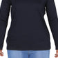 Camiseta Ralph Lauren Plus Stretch Manga Longa Feminina Azul Tamanho 1X