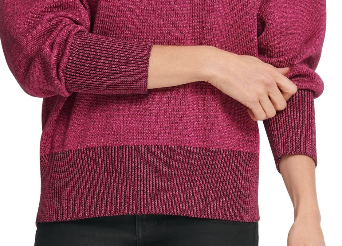 Suéter DKNY Glitter Speck Feminino Rosa Tamanho P