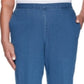 Calça jeans feminina Alfred Dunner Pearls of Wisdom azul, tamanho 24x4,5