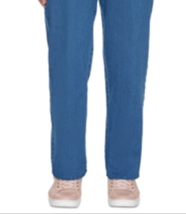 Calça jeans feminina Alfred Dunner Pearls of Wisdom azul, tamanho 24x4,5