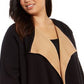 Cardigan Alfani Plus Drape-Front, Preto, Tamanho 2XL