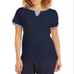Karen Scott Blusa Feminina com Decote em V Contrastado Azul Tamanho P