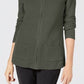 Karen Scott Suéter Feminino com Zíper Frontal Verde Tamanho Pequeno GG