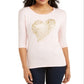 Top feminino com estampa metálica Thalia Sodi, rosa, tamanho XX-G