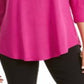 JM Collection Top Feminino com Ombros Vazados Rosa Tamanho Pequeno