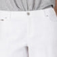 Bermuda jeans feminina INC International Concepts, branca, tamanho 0