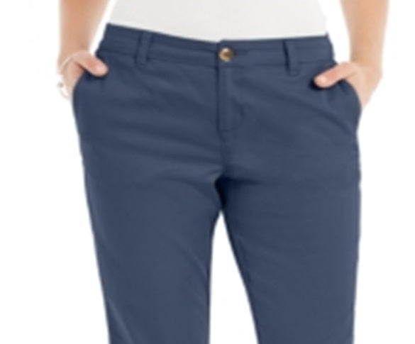 Calça Capri Chino Feminina Style &amp; Co Azul Tamanho 6
