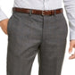 Calça de terno xadrez elástica slim fit masculina Calvin Klein cinza tamanho 34x30