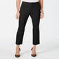 Calça feminina justa, cintura média, preta, tamanho 16, da INC International Concepts