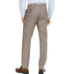 Calça de terno masculina Michael Kors Classic-Fit Airsoft Stretch Birdseye Windowpane, marrom, tamanho 36x32