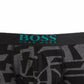 Calção de banho masculino Hugo Boss estampado preto tamanho médio
