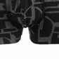 Calção de banho masculino Hugo Boss estampado preto tamanho médio