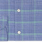 Camisa social masculina Tommy Hilfiger Classic Regular Fit, sem passar a ferro, THFlex Supima Performance Stretch, azul xadrez, tamanho 16X34-35