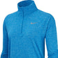 Jaqueta Nike Fitness Workout 1/4 Zip Feminina Azul Tamanho GG