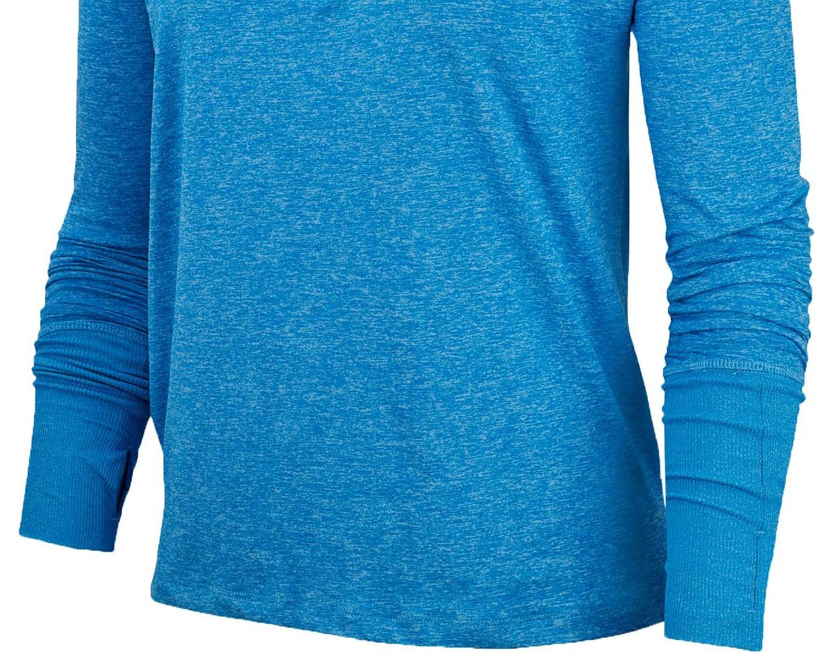 Jaqueta Nike Fitness Workout 1/4 Zip Feminina Azul Tamanho GG