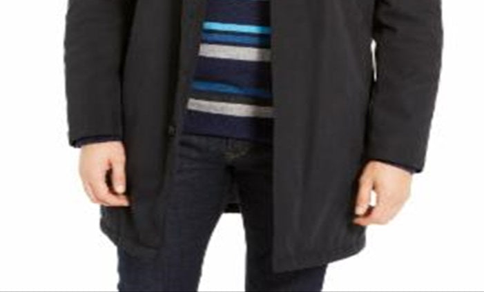 Ralph Lauren Masculino Heat Thermal Rainwear Variety Coat Preto Tamanho 40