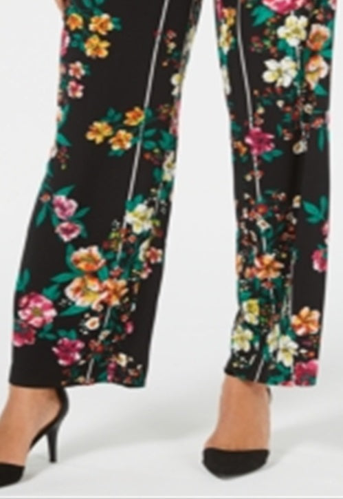 Calça feminina Thalia Sodi Wide Leg Preta Tamanho Médio