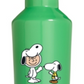 Cantil de aço inoxidável verde de 473 ml da Peanuts Collection Snoopy &amp; Charlie Brown, tamanho único