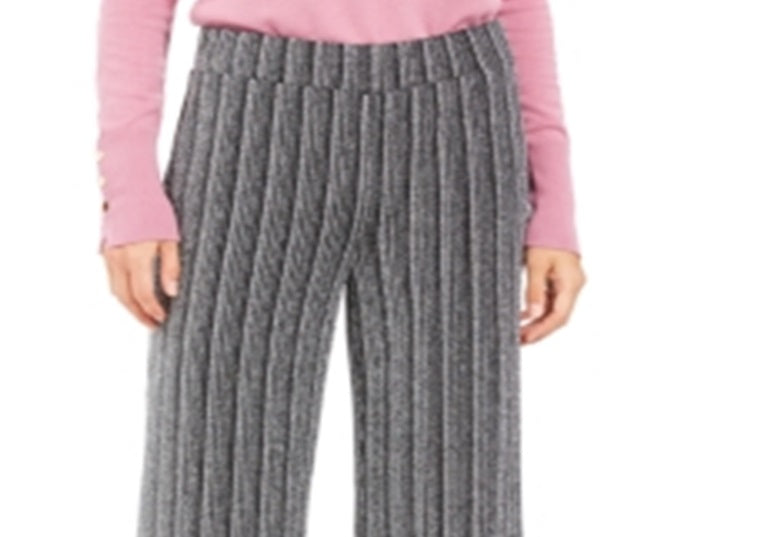Calça feminina texturizada metálica JM Collection, preta, tamanho X-S
