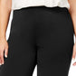 Calça feminina de perna larga NY Collection, preta, tamanho 3XP