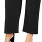 Calça feminina de perna larga NY Collection, preta, tamanho 3XP