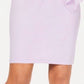 MSK Vestido curto feminino com fenda e decote canoa, manga curta, roxo, tamanho pequeno