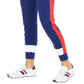 Calça jogger feminina Tommy Hilfiger Colorblocked azul tamanho grande