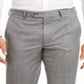 Calça social masculina Ralph Lauren de lã mesclada com ajuste clássico, cinza, tamanho 33x32