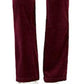 Calça feminina de veludo Charter Club, tamanho grande, merlot