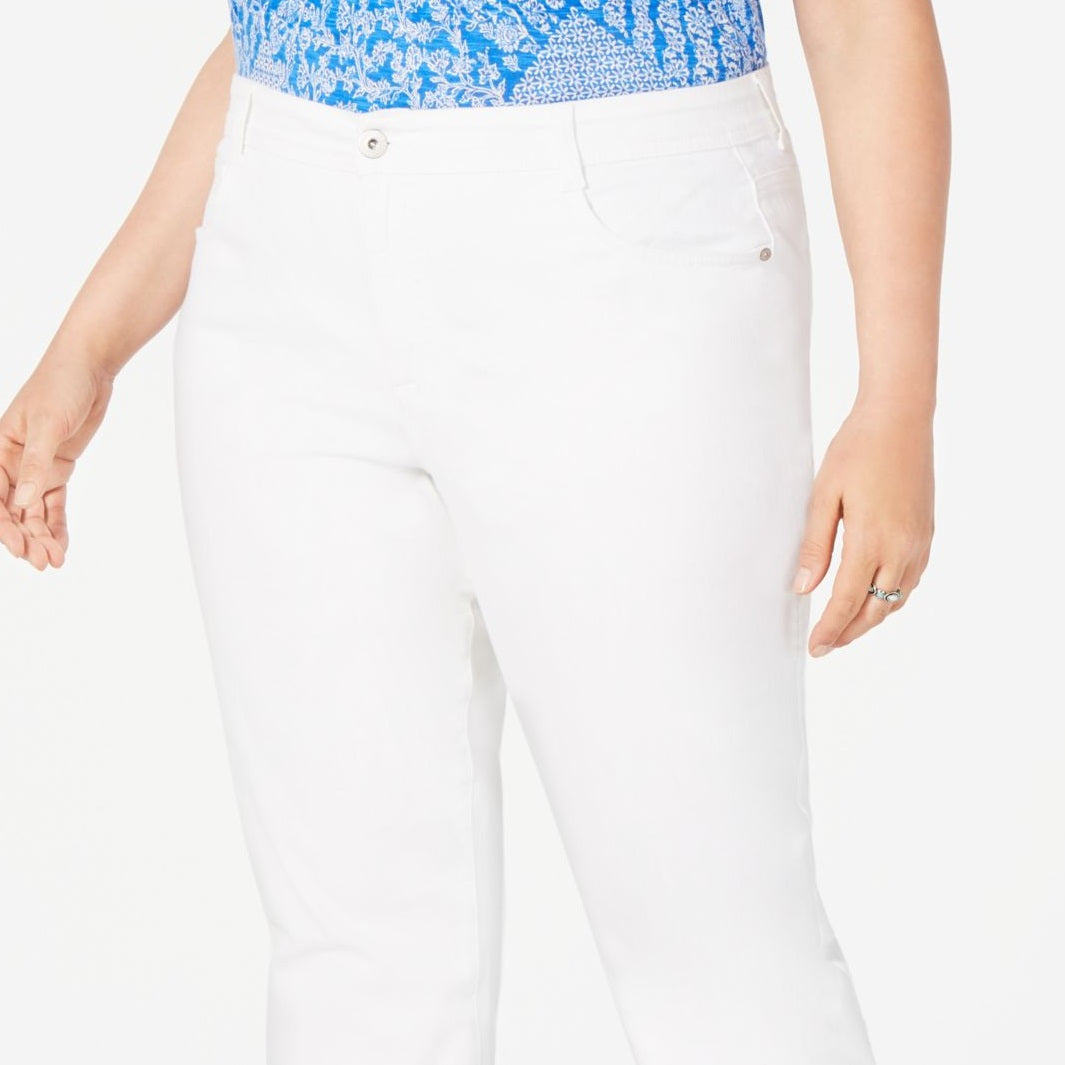 Jeans feminino Style &amp; Co, branco, tamanho 24W
