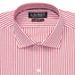 Camisa social masculina Ralph Lauren com gola listrada e ajuste slim, elástica, vermelha, tamanho 34x35