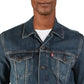 Jaqueta jeans bordada Levi's Trucker for Mason Mason masculina, azul, tamanho XX-G