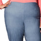 Calça skinny feminina Charter Club Tummy Control de cintura alta, azul, tamanho 20W