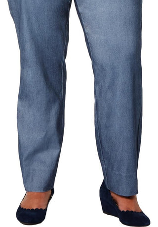 Calça skinny feminina Charter Club Tummy Control de cintura alta, azul, tamanho 20W