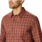 Camisa xadrez Columbia Big &amp; Tall Vapor Ridge III Modern Classic-Fit Masculina Laranja Tamanho Médio