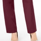 Calça feminina JM Collection Tummy Control Curvy Fit vermelha tamanho 22X5