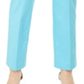 Calça feminina com controle de barriga e tachas JM Collection, azul, tamanho XX-G