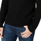 Michael Kors Suéter Masculino com Gola Redonda e Textura, Preto, Tamanho XXG