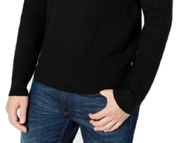 Michael Kors Suéter Masculino com Gola Redonda e Textura, Preto, Tamanho XXG