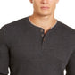Camisa Henley Masculina Club Room Gola Redonda Ajuste Clássico Cinza Tamanho P